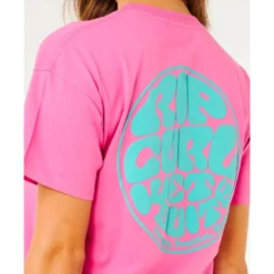 Maglietta Rip Curl Icons Of Surf Relaxed Super Pink