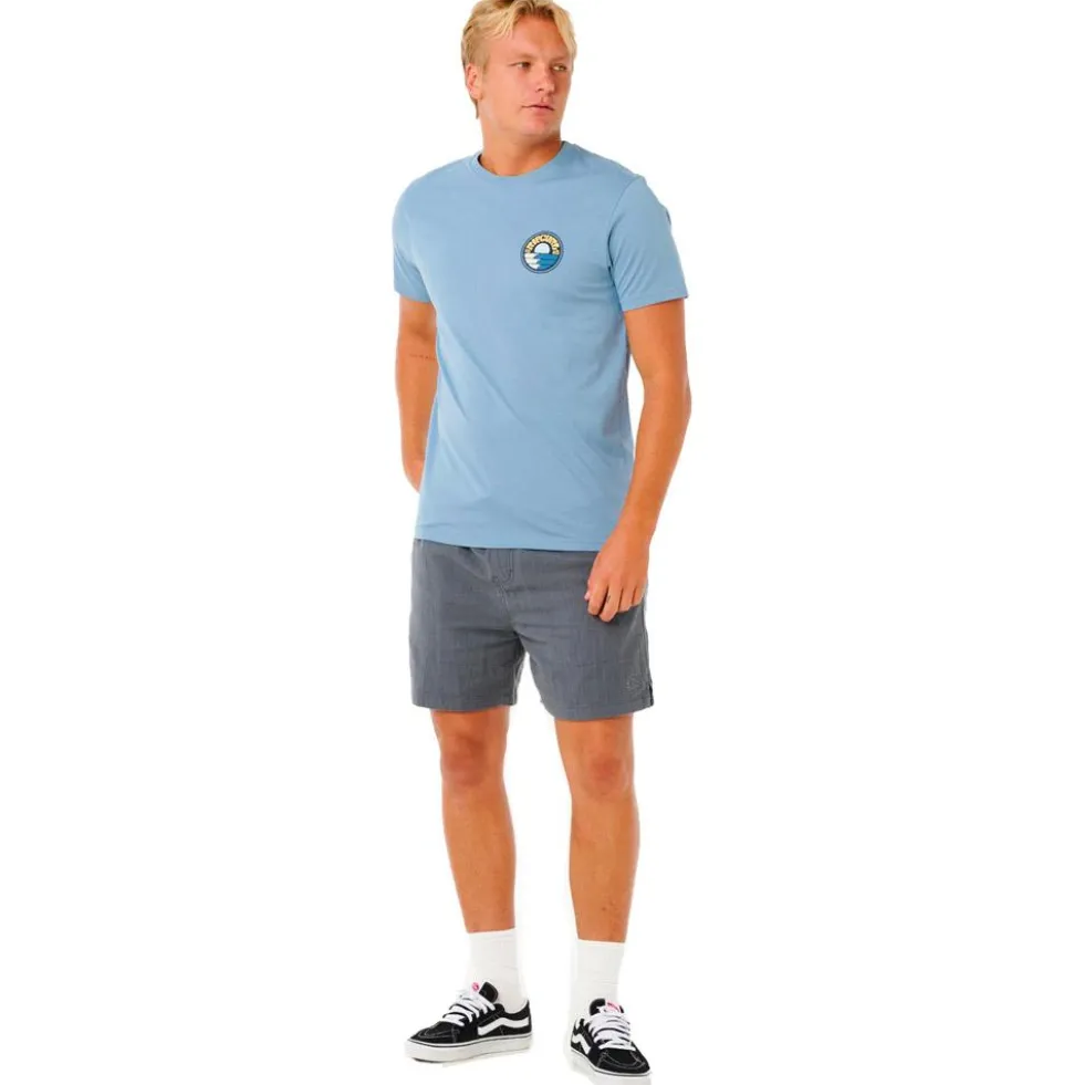 Maglietta Rip Curl Pacific Rinse Stacked Faded Denim