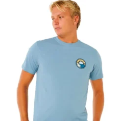 Maglietta Rip Curl Pacific Rinse Stacked Faded Denim