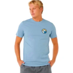 Maglietta Rip Curl Pacific Rinse Stacked Faded Denim