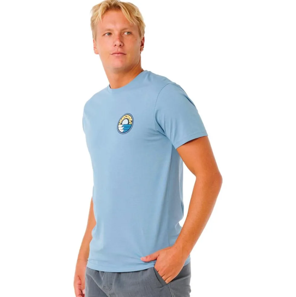 Maglietta Rip Curl Pacific Rinse Stacked Faded Denim