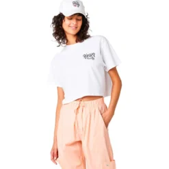 Maglietta Rip Curl Paradiso Crop White