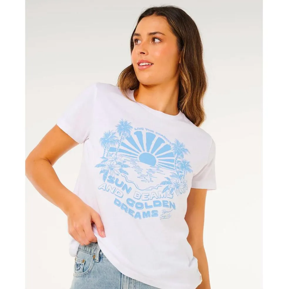 Maglietta Rip Curl Sun Beams Standard White