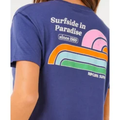 Maglietta Rip Curl Surf Side Cropped Navy