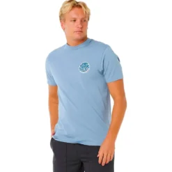 Maglietta Rip Curl Wettie Passage Icon Faded Denim