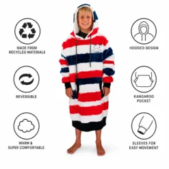 Mantelle All-In Poncho Plaid Junior Hawaii