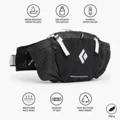 Marsupio Black Diamond Pursuit 6 Waist Pack Black