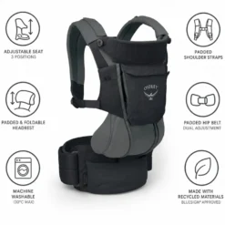 Marsupi Osprey Poco Soft Child Carrier Lt Black