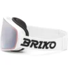 Maschera Briko Chino Sharp Lite White Ambre Base Silver Mirror
