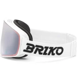 Maschera Briko Chino Sharp Lite White Ambre Base Silver Mirror