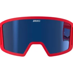 Maschera Briko Frostbite Kids Usa Red Cardinal Tanagaroa Blue Blue Mirror