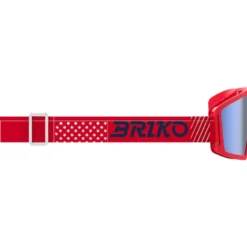 Maschera Briko Frostbite Kids Usa Red Cardinal Tanagaroa Blue Blue Mirror