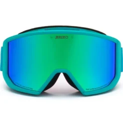 Maschera Briko Vulcano Mask Sharp Lite Shaped Blue Violet Smoke Base Green Mirror