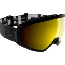 Maschera Flaxta Continuous Black Gold Mirror Lens
