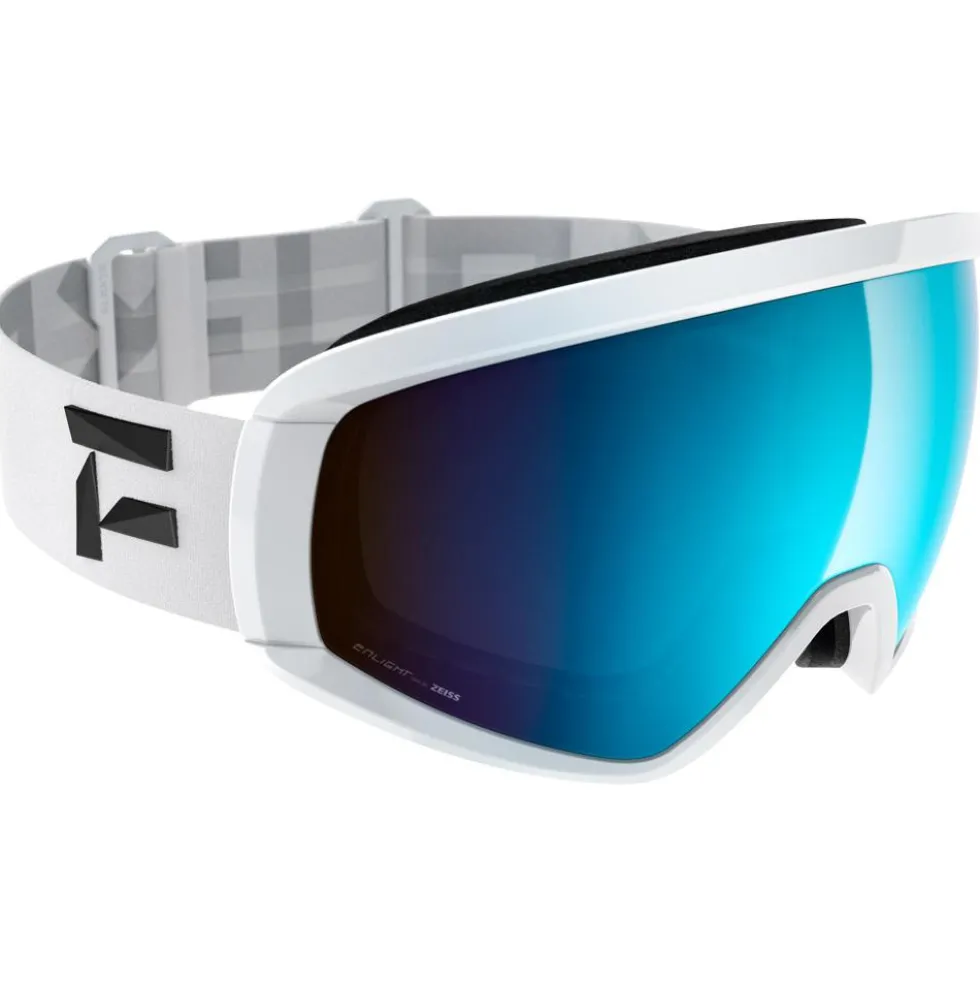 Maschera Flaxta Continuous White Blue Mirror Lens