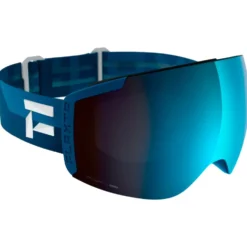 Maschera Flaxta Episode Dark Blue Dusk Blue Blue Mirror Lens