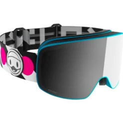 Maschera Flaxta Prime Junior Flaxta Blue Bright Pink Silver Mirror