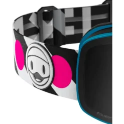 Maschera Flaxta Prime Junior Flaxta Blue Bright Pink Silver Mirror