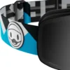 Maschera Flaxta Prime Junior Black Flaxta Blue Silver Mirror