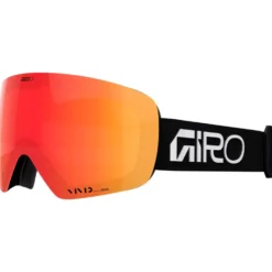 Maschera Giro Contour Black White Wordmark Vivid Ember + Vivid Infrared