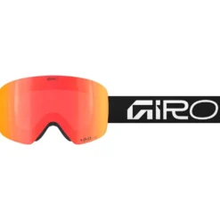 Maschera Giro Contour Black White Wordmark Vivid Ember + Vivid Infrared