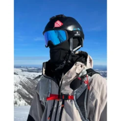 Maschera Glisshop Mountain Belledonne Black Adaptive Blue Mirror