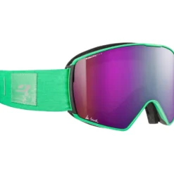 Maschera Julbo Launcher Vert Fluo Noir Reactiv 0-4 High Contrast