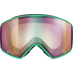Maschera Julbo Launcher Vert Fluo Noir Reactiv 0-4 High Contrast