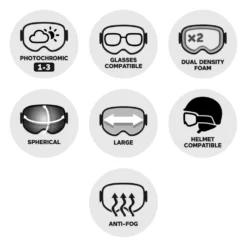 Maschera Julbo Titan Otg Noir Reactiv 1-3 Light Amplifier