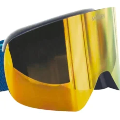 Maschera Moken Vision One Blue Gold Orange Flash Gold + Pink Revo Orange Red