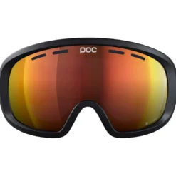Maschera Poc Fovea Mid Uranium Black Clarity Intense Partly Sunny Orange