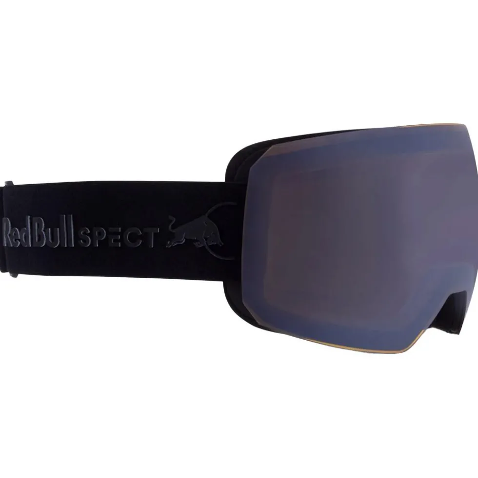 Maschera Red Bull Spect Chute Matt Black Brown Gold Mirror + Cloudy Snow