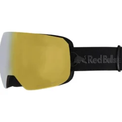 Maschera Red Bull Spect Chute Matt Black Brown Gold Mirror + Cloudy Snow