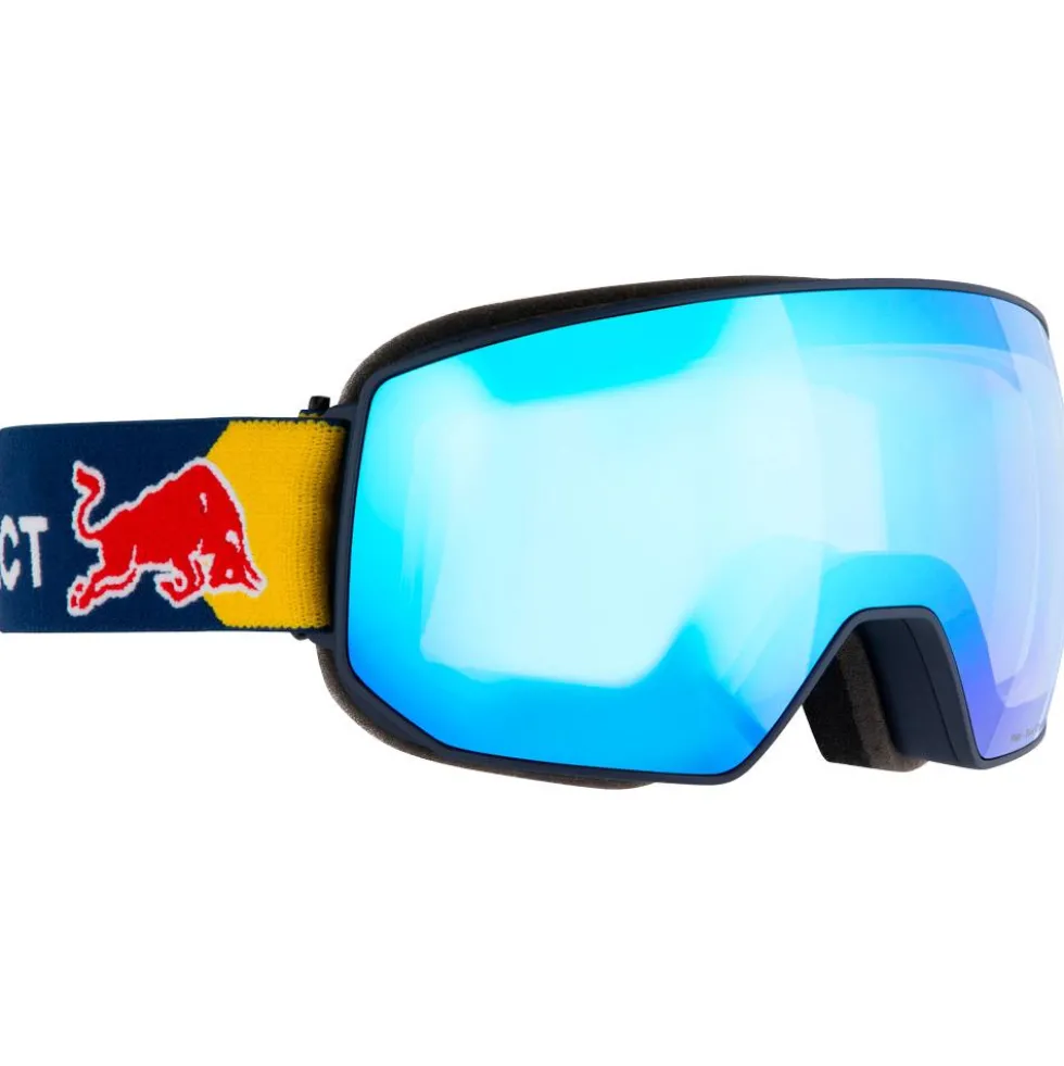 Maschera Red Bull Spect Fink Matt Blue Light Blue Blue Chrome-x