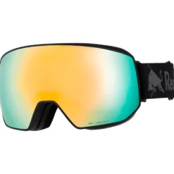 Maschera Red Bull Spect Fink Matt Black Smoke Yellow Mirror