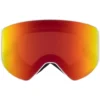 Maschera Red Bull Spect Jam Matt White Brown Red Mirror + Cloudy Snow