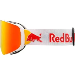 Maschera Red Bull Spect Jam Matt White Brown Red Mirror + Cloudy Snow