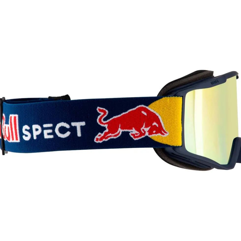 Maschera Red Bull Spect Neon Matt Blue Smoke Yellow Mirror