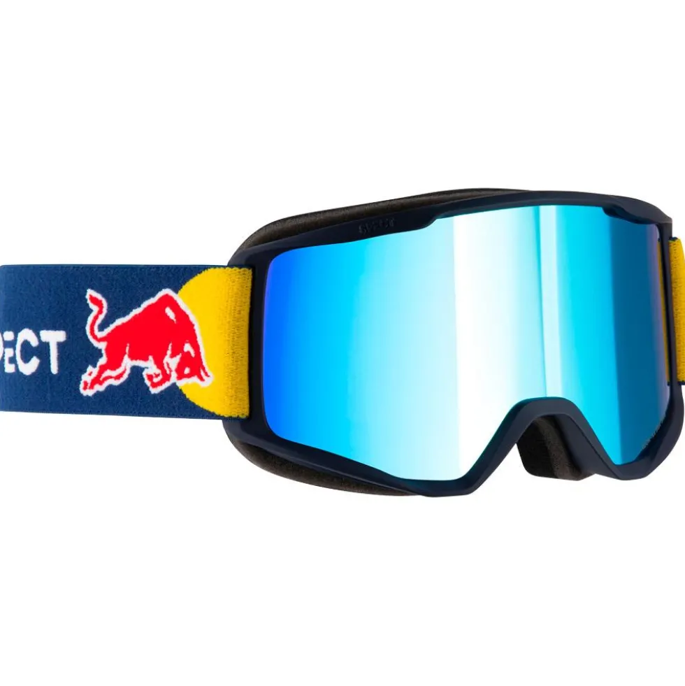 Maschera Red Bull Spect Neon Matt Blue Smoke Ice Blue Mirror
