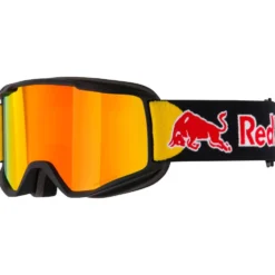 Maschera Red Bull Spect Neon Matt Black Orange Red Mirror