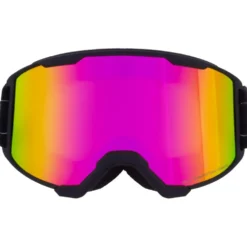 Maschera Red Bull Spect Solo Matt Black Purple Burgundy Mirror