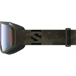 Maschera Salomon Aksium 2.0 Olive Night Photo Multilayer Blue