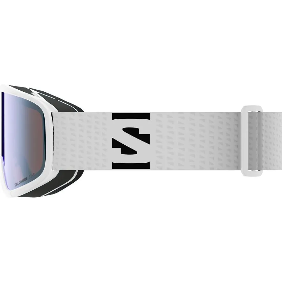 Maschera Salomon Aksium 2.0 S White Photo Multilayer Blue