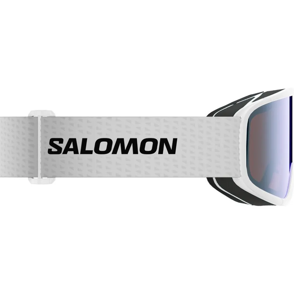 Maschera Salomon Aksium 2.0 S White Photo Multilayer Blue