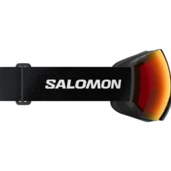 Maschera Salomon Radium Black Sigma Poppy Red