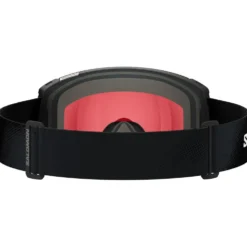 Maschera Salomon Radium Black Sigma Poppy Red