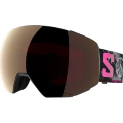 Maschera Salomon Radium Prime Black Echo Sigma Gun Metal + Sigma Silver Pink