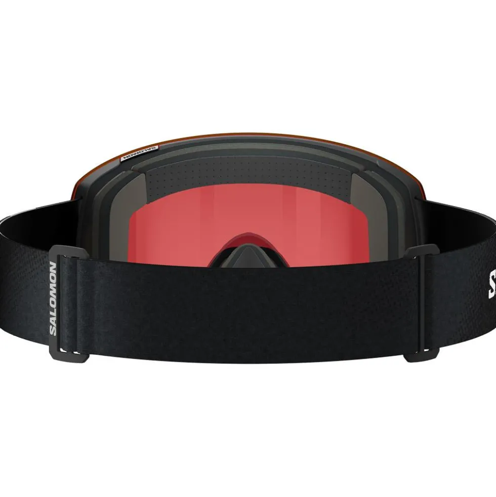 Maschera Salomon Radium Pro Black Sigma Poppy Red + Sigma Light Blue