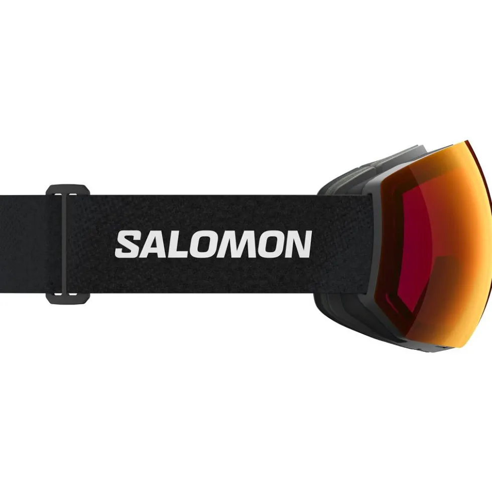 Maschera Salomon Radium Pro Black Sigma Poppy Red + Sigma Light Blue