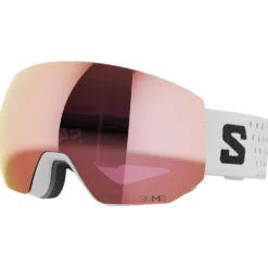 Maschera Salomon Radium Pro White Sigma Silver Pink
